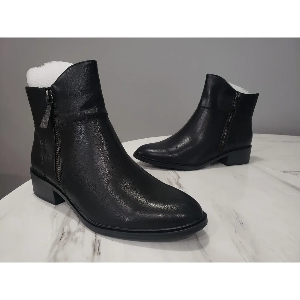 NEW NO BOX SZ 9 Baretraps Women's Black Alona Booties Ankle Boots Basic Simple
